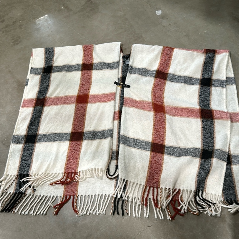 Plaid cape